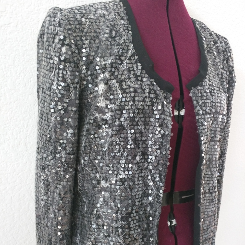 Sequin Split Back Kenneth Cole Blazer - image 4